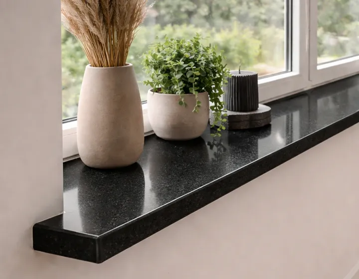 Vensterbank Nero - Marmercomposiet
